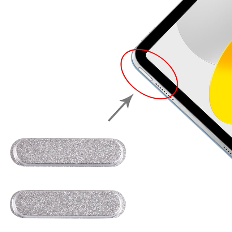 1 Pair Power Control Button For iPad 2022 10.9 inch A2696 A2757 (White) - iPad 10 (2022) by buy2fix | Online Shopping UK | buy2fix