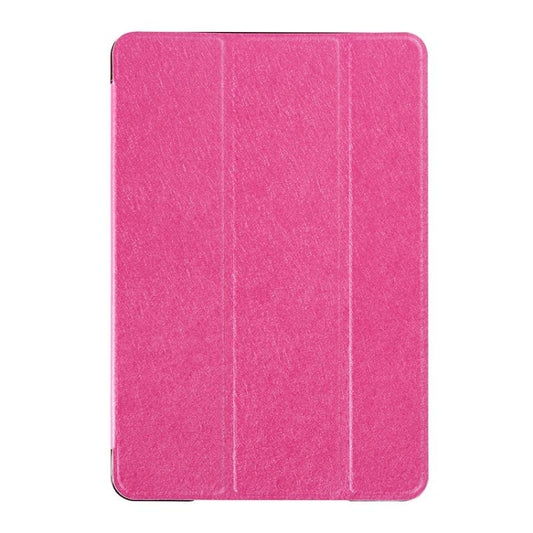 Silk Texture Horizontal Flip Leather Case with Three-Folding Holder for iPad Mini 2019 (Magenta) by buy2fix