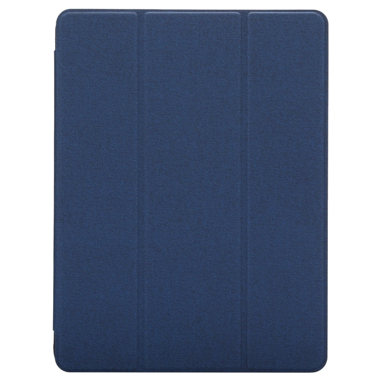 Cloth Texture Pattern Horizontal Flip Leather Case for iPad Pro 10.5 inch ,with Three-folding Holder & Pen Slots (Blue) - iPad Pro 10.5 inch Cases by buy2fix | Online Shopping UK | buy2fix