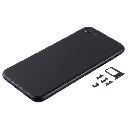 Battery Back Cover with Camera Lens Cover & SIM Card Tray & Side keys for iPhone SE 2020(Black) - SE 2nd Generation Parts by buy2fix | Online Shopping UK | buy2fix
