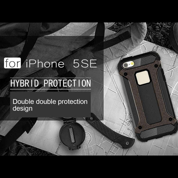 Tough Armor TPU + PC Combination Case for iPhone SE & 5 & 5s(Black) - More iPhone Cases by buy2fix | Online Shopping UK | buy2fix