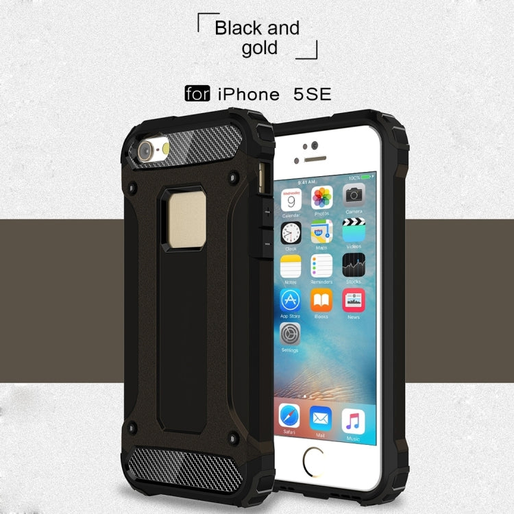 Tough Armor TPU + PC Combination Case for iPhone SE & 5 & 5s(Black) - More iPhone Cases by buy2fix | Online Shopping UK | buy2fix