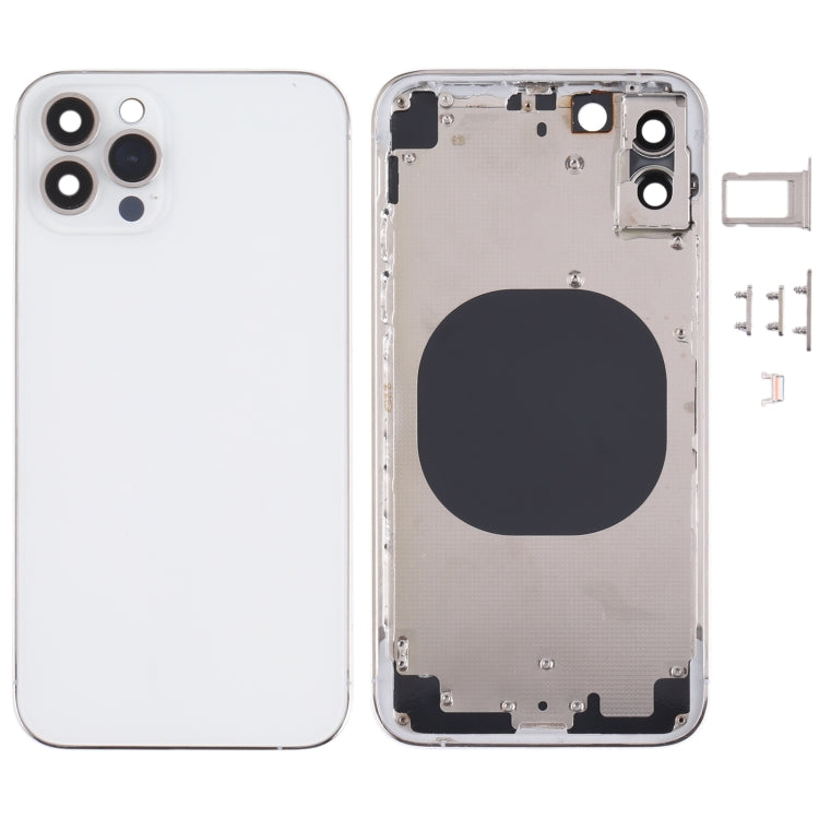 Back Housing Cover with Appearance Imitation of iP13 Pro for iPhone X(White) - Back Cover by buy2fix | Online Shopping UK | buy2fix