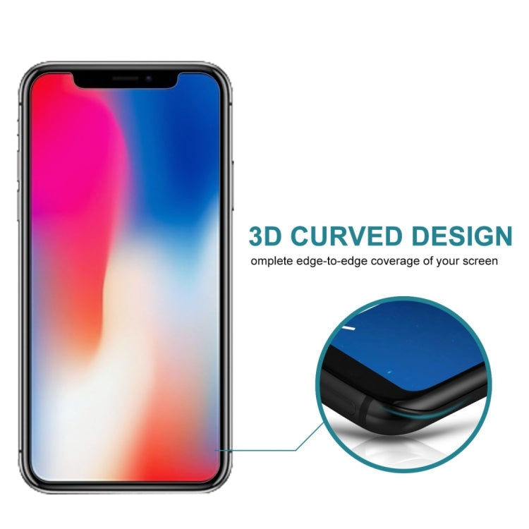 For iPhone X & XS 0.26mm 9H 3D Non-full Screen Highly Transparent Privacy Anti-glare Tempered Glass Film - iPhone X & XS Tempered Glass by buy2fix | Online Shopping UK | buy2fix