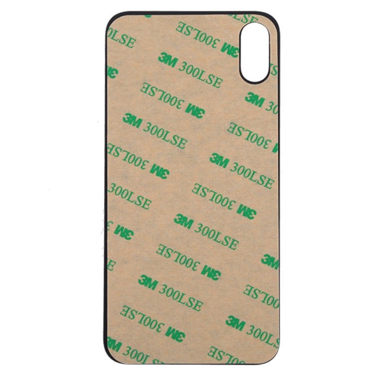 Glass Battery Back Cover for iPhone X(Black) - Back Cover by buy2fix | Online Shopping UK | buy2fix