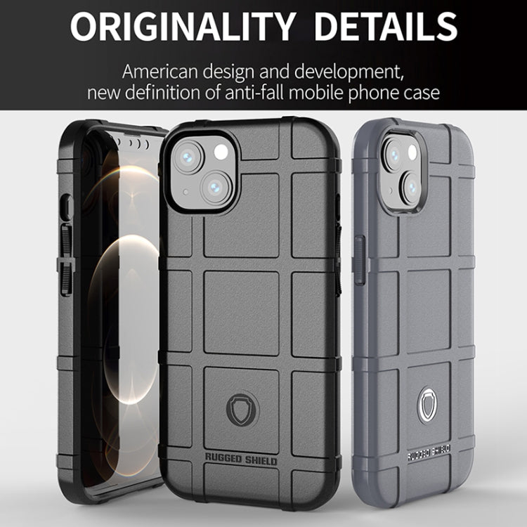 For iPhone 13 Rugged Shield Full Coverage Shockproof TPU Case(Black) - iPhone 13 Cases by buy2fix | Online Shopping UK | buy2fix