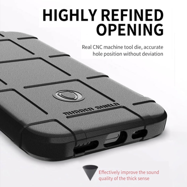 For iPhone 13 Rugged Shield Full Coverage Shockproof TPU Case(Black) - iPhone 13 Cases by buy2fix | Online Shopping UK | buy2fix