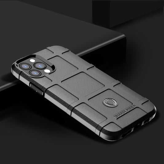 For iPhone 13 Pro Max Rugged Shield Full Coverage Shockproof TPU Case (Black) by buy2fix