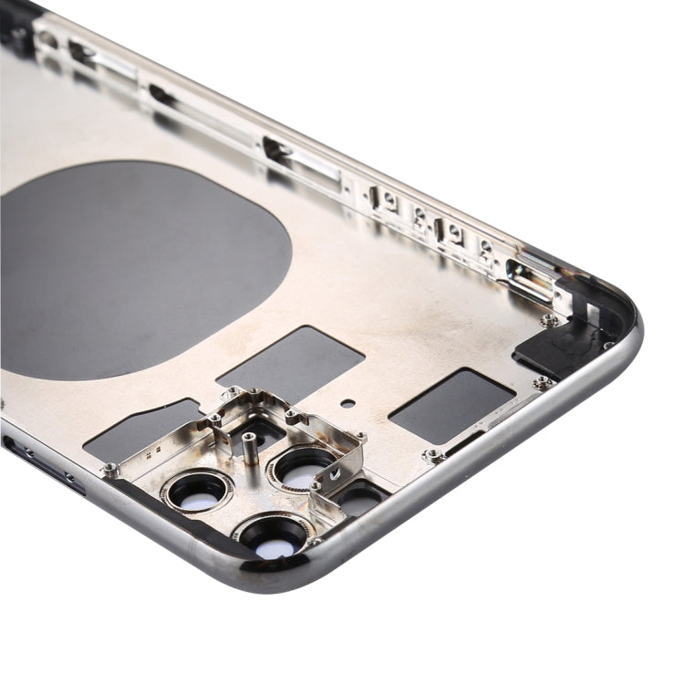 Back Housing Cover with SIM Card Tray & Side keys & Camera Lens for iPhone 11 Pro Max(Grey) - Back Cover by buy2fix | Online Shopping UK | buy2fix