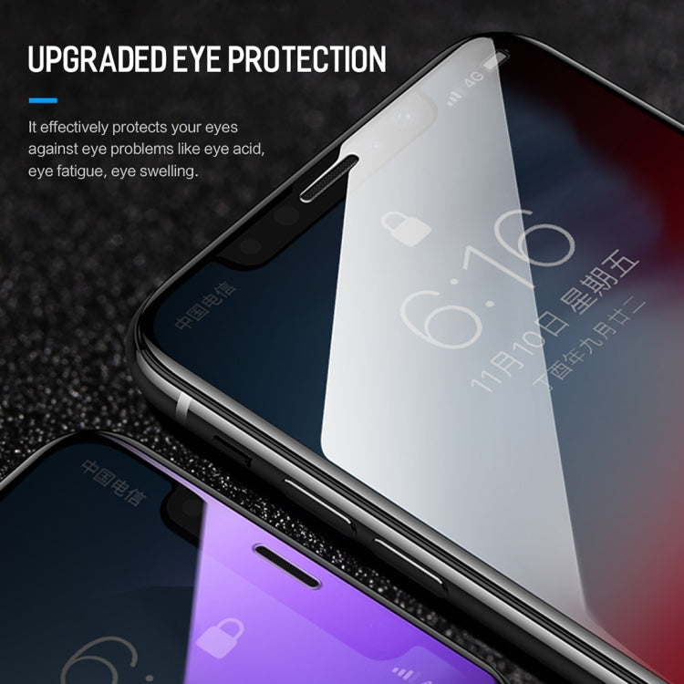 For iPhone 11 Pro Max / XS Max ROCK 0.23mm Soft Edge 7D Curved Surface Anti Blue-ray Full Screen Tempered Glass Film - iPhone XS Max Tempered Glass by ROCK | Online Shopping UK | buy2fix