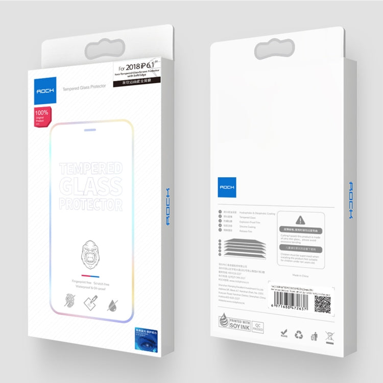 For iPhone 11 Pro Max / XS Max ROCK 0.23mm Soft Edge 7D Curved Surface Anti Blue-ray Full Screen Tempered Glass Film - iPhone XS Max Tempered Glass by ROCK | Online Shopping UK | buy2fix