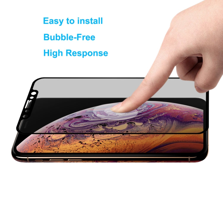 For iPhone XS Max ENKAY Hat-Prince 0.26mm 9H 6D Privacy Anti-glare Full Screen Tempered Glass Film - iPhone X & XS Tempered Glass by ENKAY | Online Shopping UK | buy2fix