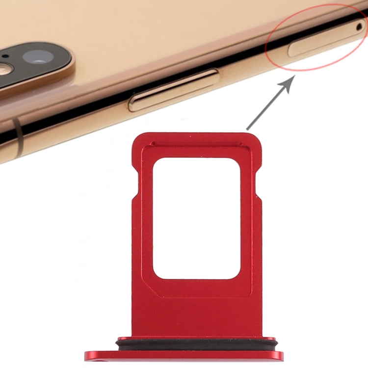 SIM Card Tray for iPhone XR (Single SIM Card)(Red) by buy2fix