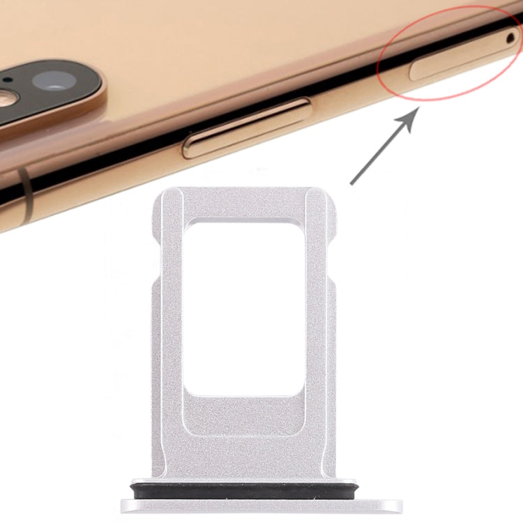 SIM Card Tray for iPhone XR (Single SIM Card)(White) - Others by buy2fix | Online Shopping UK | buy2fix