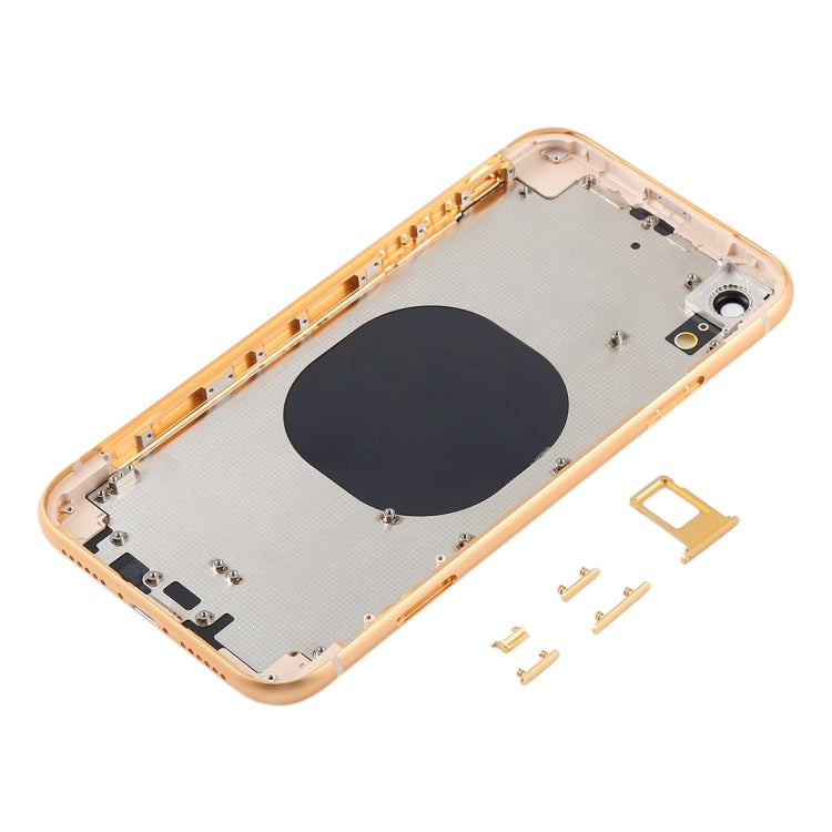 Back Housing Cover with Camera Lens & SIM Card Tray & Side Keys for iPhone XR(Yellow) - Back Cover by buy2fix | Online Shopping UK | buy2fix