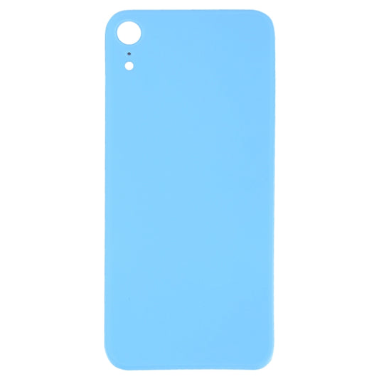 Easy Replacement Big Camera Hole Glass Back Battery Cover with Adhesive for iPhone XR(Blue) - Back Cover by buy2fix | Online Shopping UK | buy2fix