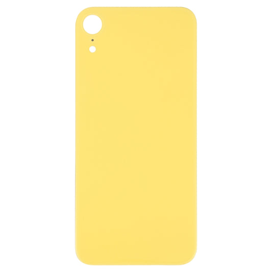 Easy Replacement Big Camera Hole Glass Back Battery Cover with Adhesive for iPhone XR(Yellow) by buy2fix