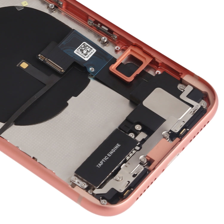 Battery Back Cover Assembly (with Side Keys & Speaker Ringer Buzzer & Motor & Camera Lens & Card Tray & Power Button + Volume Button + Charging Port + Signal Flex Cable & Wireless Charging Module) for iPhone XR(Orange) - Back Cover by buy2fix | Online Shopping UK | buy2fix