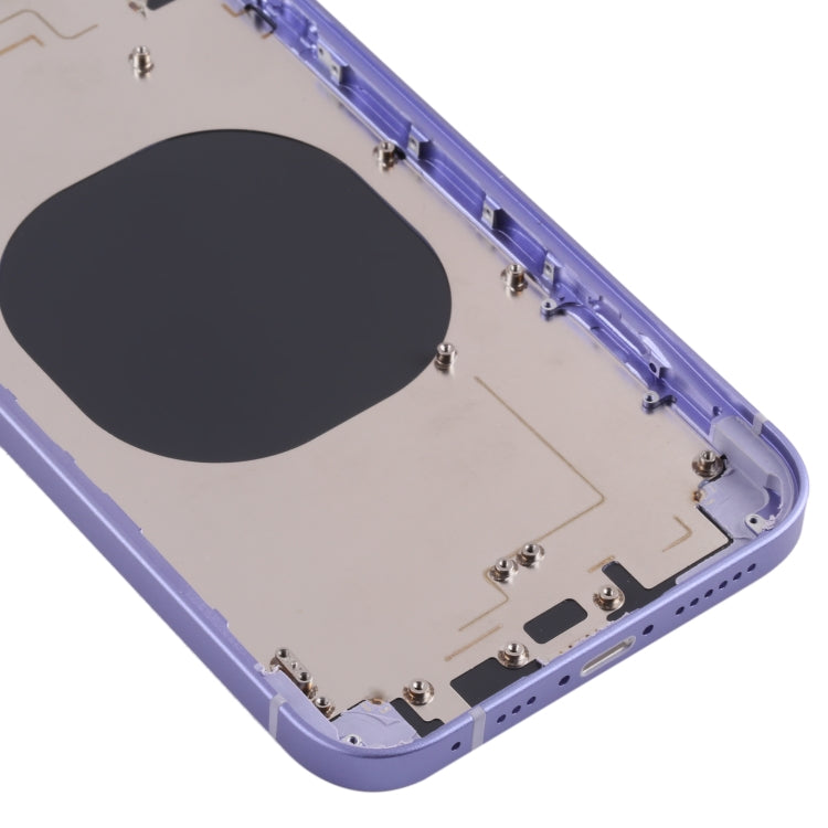Back Housing Cover with Appearance Imitation of iP13 for iPhone XR(Purple) - Back Cover by buy2fix | Online Shopping UK | buy2fix