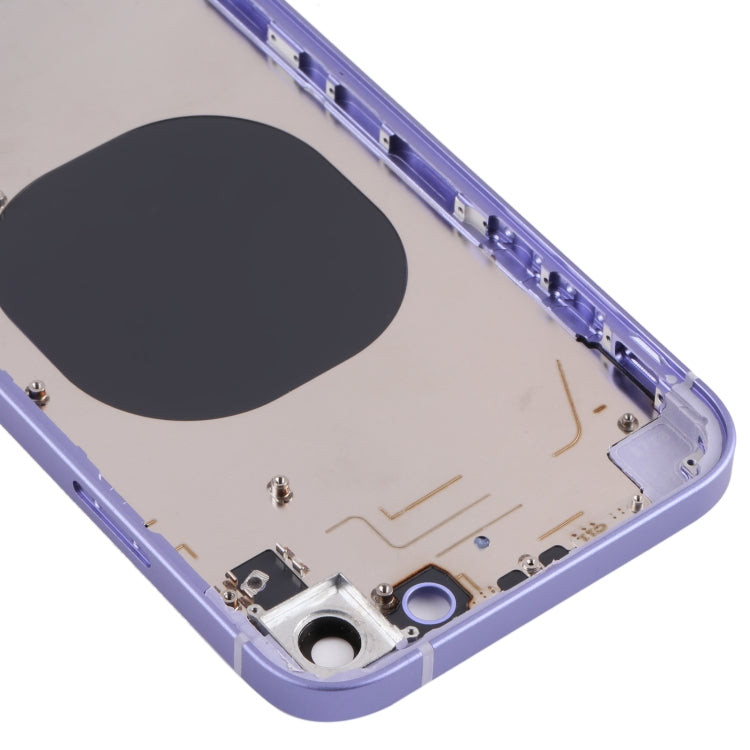 Back Housing Cover with Appearance Imitation of iP13 for iPhone XR(Purple) - Back Cover by buy2fix | Online Shopping UK | buy2fix