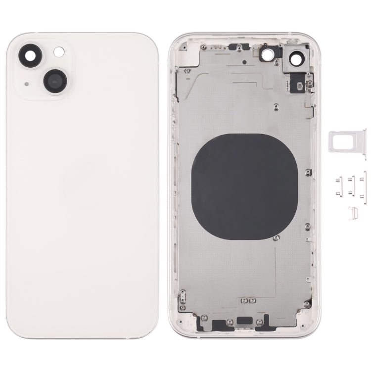 Back Housing Cover with Appearance Imitation of iP13 for iPhone XR(White) - Back Cover by buy2fix | Online Shopping UK | buy2fix