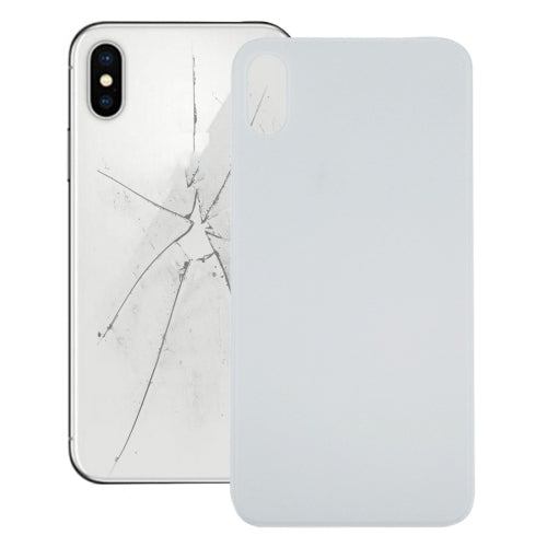 Glass Battery Back Cover for iPhone XS(White) - Back Cover by buy2fix | Online Shopping UK | buy2fix