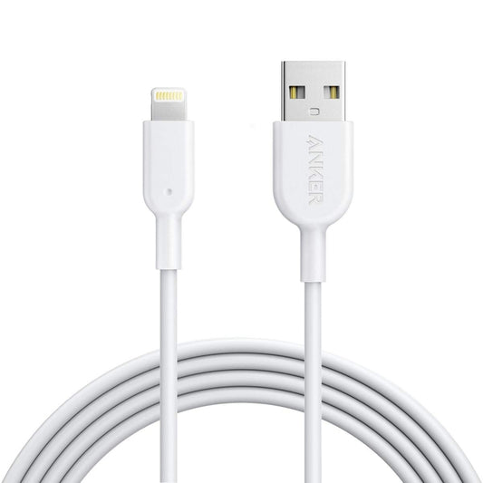 ANKER PowerLine II USB to 8 Pin MFI Certificated Charging Data Cable, Length: 0.9m(White) by ANKER