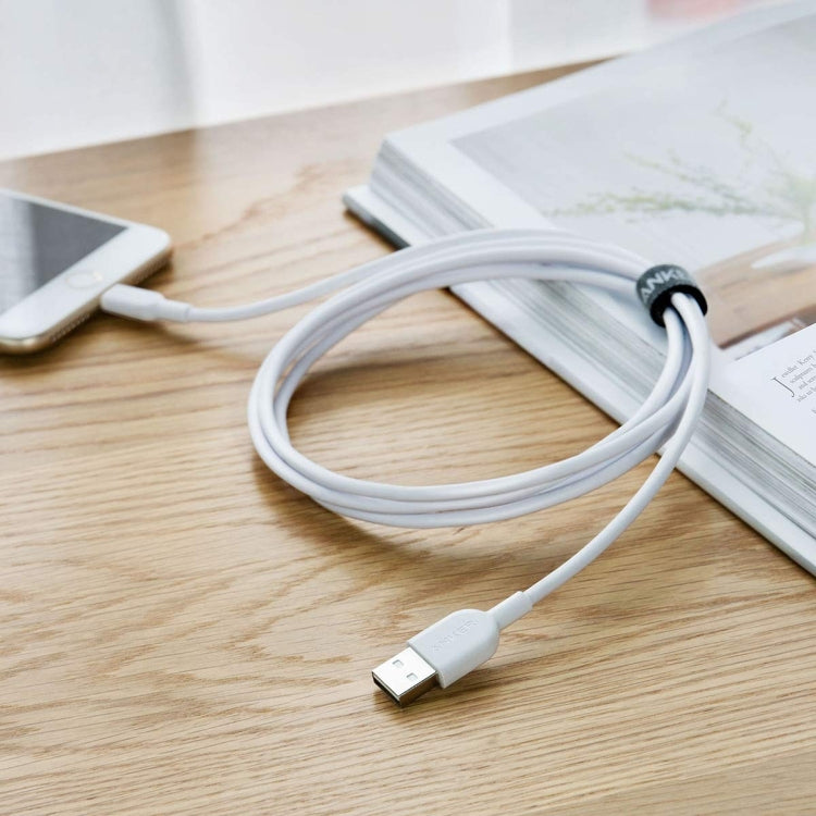 ANKER PowerLine II USB to 8 Pin MFI Certificated Charging Data Cable, Length: 0.9m(White) - MFI Cable by ANKER | Online Shopping UK | buy2fix