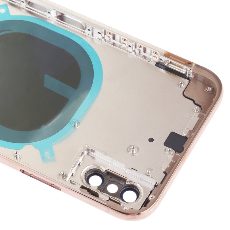 Back Cover with Camera Lens & SIM Card Tray & Side Keys for iPhone XS(Gold) - Back Cover by buy2fix | Online Shopping UK | buy2fix