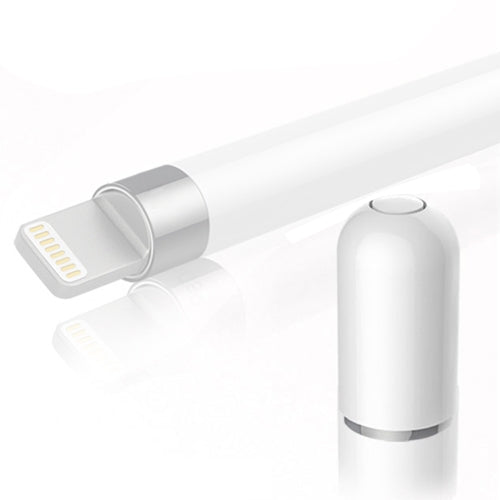 Magnetic Anti-lost Pencil Cap Stylus Pen Protective Cap for Apple Pencil 1(White) by buy2fix