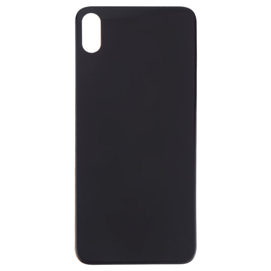 Easy Replacement Big Camera Hole Glass Back Battery Cover with Adhesive for iPhone XS(Black) - Back Cover by buy2fix | Online Shopping UK | buy2fix