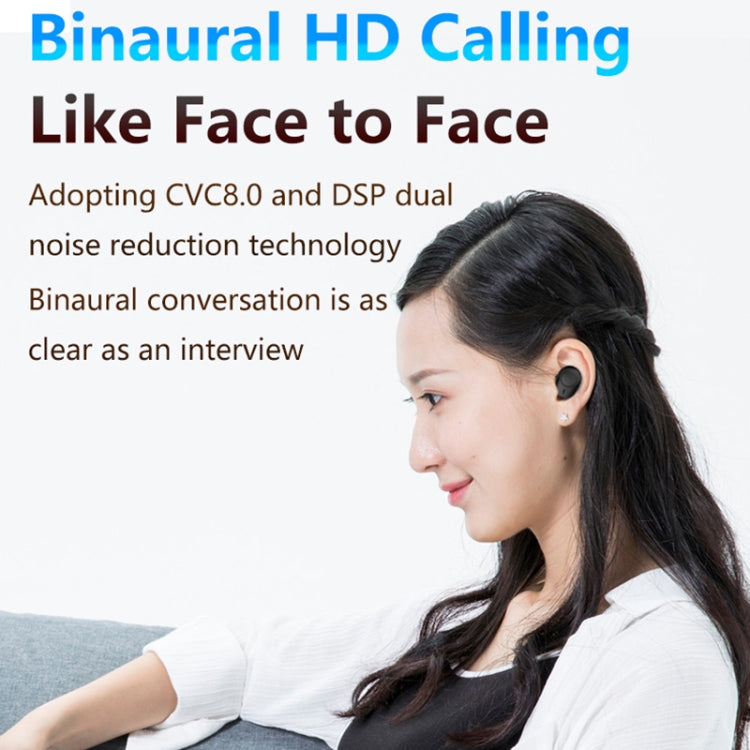 A13 TWS CVC8.0 and DSP Dual Noise Cancelling Touch Bluetooth Earphone with Charging Box, Support LED Digital Display & Clock & Flashlight & HD Call & Siri & Power Bank(Black) by buy2fix
