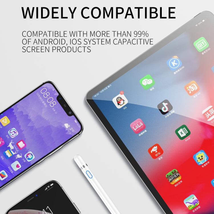 JOYROOM JR-K811 Excellent Series Micro USB Rechargeable Active Capacitive Stylus Pen with Magnetic Cap, Compatible with Android & IOS(Black) by JOYROOM