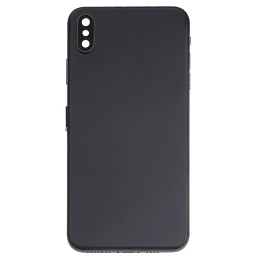 Battery Back Cover Assembly (with Side Keys & Speaker Ringer Buzzer & Motor & Camera Lens & Card Tray & Power Button + Volume Button + Charging Port + Signal Flex Cable & Wireless Charging Module) for iPhone XS(Black) by buy2fix
