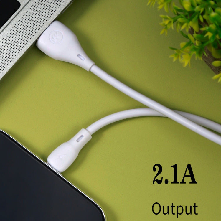 WK WDC-072 1m 2.1A Output Full Speed Series USB to 8 Pin Data Sync Charging Cable (Black) - Normal Style Cable by WK | Online Shopping UK | buy2fix