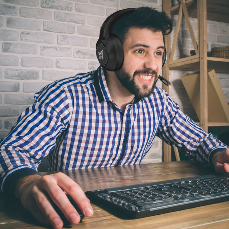 ONIKUMA K19 Single Plug Light Adjustable Gaming Headphone with Microphone(Black) by ONIKUMA