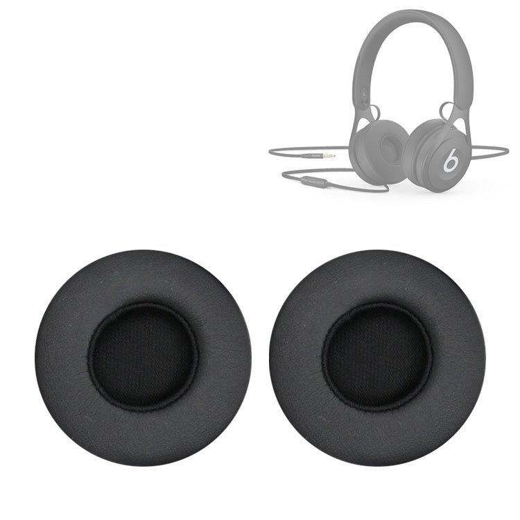 2 PCS For Beats EP Wired Headset Ear-cap Sponge Earmuffs(Black) - Earmuff & Pad by buy2fix | Online Shopping UK | buy2fix