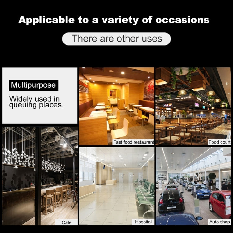 QC100 999 Channel Restaurant Wireless Paging Queuing Calling System with 20 Call Coaster Pagers, EU Plug - Alarm System by buy2fix | Online Shopping UK | buy2fix