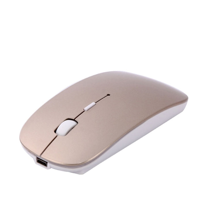 MC-008 Bluetooth 3.0 Battery Charging Wireless Mouse for Laptops and Android System Mobile Phone (Gold) - Wireless Mice by buy2fix | Online Shopping UK | buy2fix