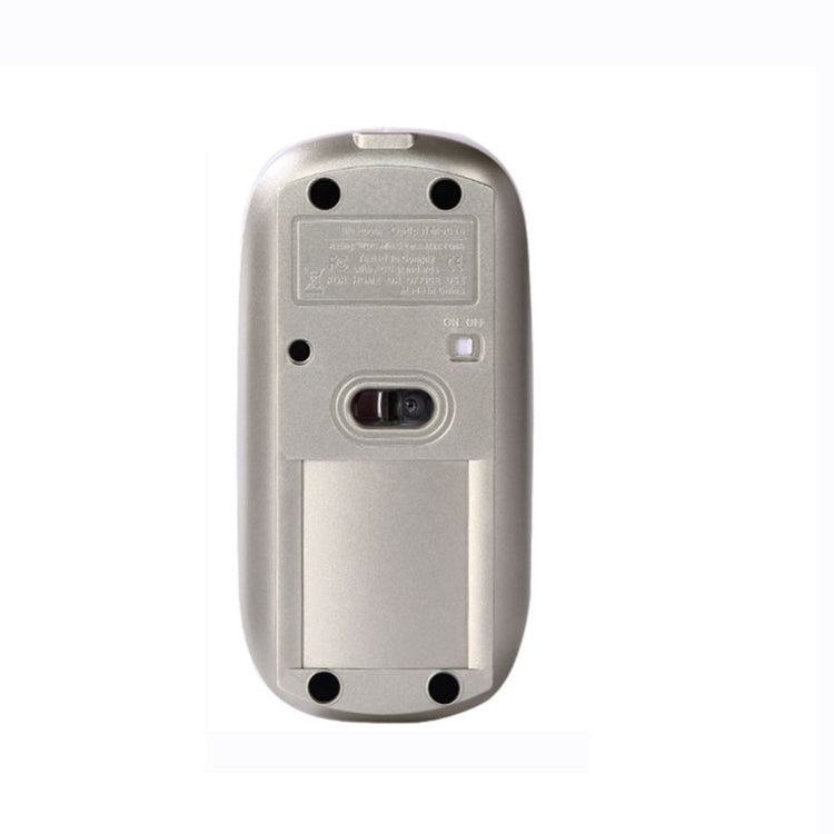MC-008 Bluetooth 3.0 Battery Charging Wireless Mouse for Laptops and Android System Mobile Phone (Gold) - Wireless Mice by buy2fix | Online Shopping UK | buy2fix