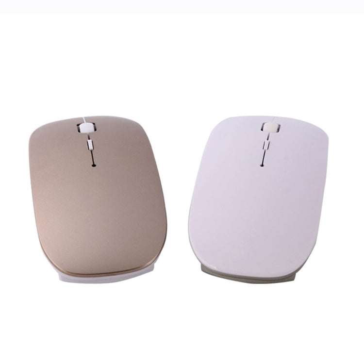 MC-008 Bluetooth 3.0 Battery Charging Wireless Mouse for Laptops and Android System Mobile Phone (Gold) - Wireless Mice by buy2fix | Online Shopping UK | buy2fix