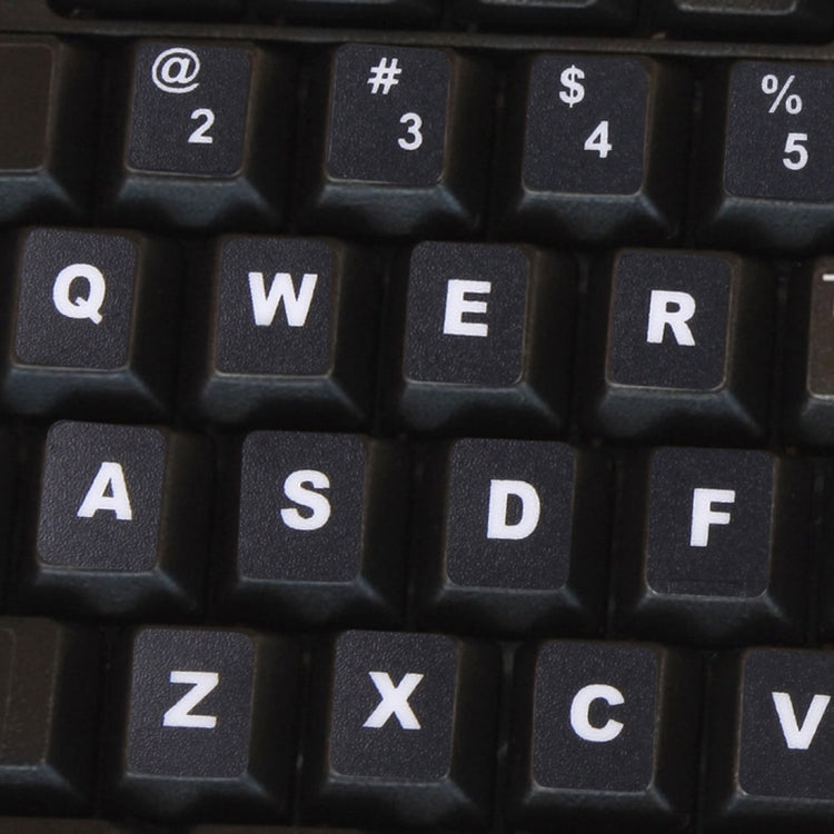 Keyboard Film Cover Independent Paste English Keyboard Stickers for Laptop Notebook Computer Keyboard(Black) - Silicone / Sticker by buy2fix | Online Shopping UK | buy2fix