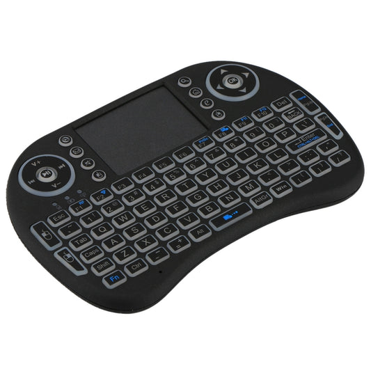 2.4GHz Mini i8 Wireless QWERTY Keyboard with Colorful Backlight & Touchpad & Multimedia Control for PC, Android TV BOX, X-BOX Player, Smartphones(Black) by buy2fix