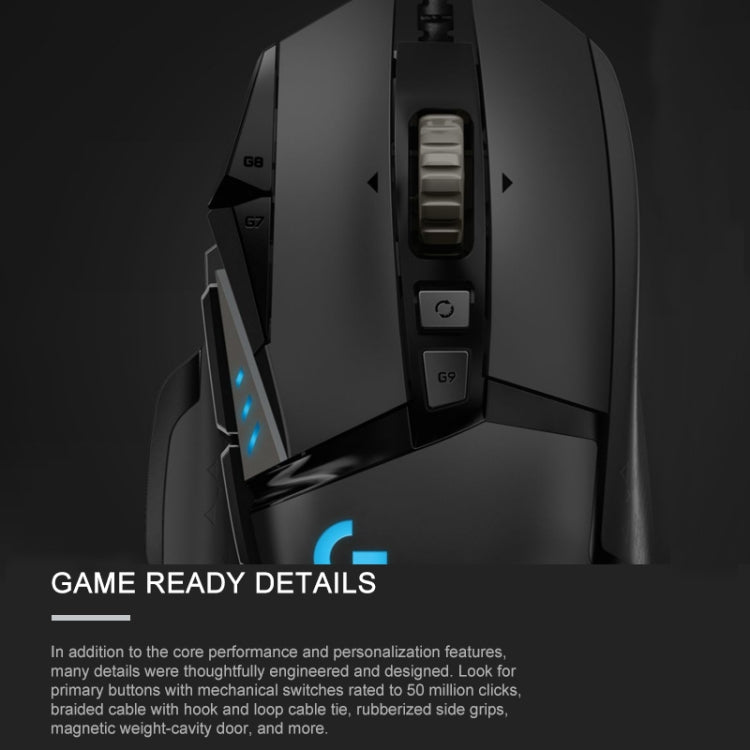Logitech G502 HERO Wired Gaming Mouse with 11 Buttons, Length: 2.1m by Logitech