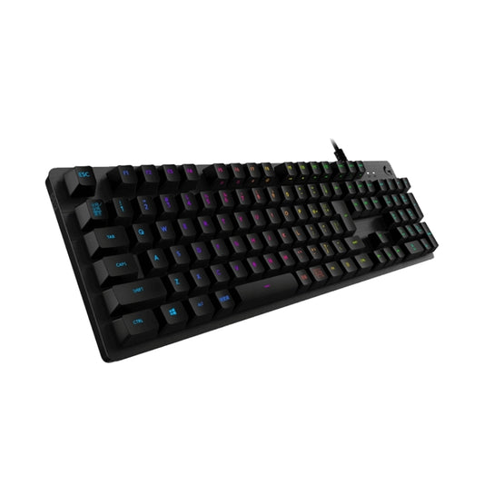 Logitech G512 RGB C-axis Mechanical Wired Gaming Keyboard, Length: 1.8m (Black) by Logitech