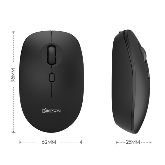 MKESPN 859 2.4G+BT5.0+BT3.0 Three Modes Wireless Mouse (Pink) by MKESPN