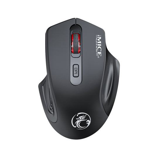 iMICE G-1800 Rechargeable 4 Buttons 1600 DPI 2.4GHz Silent Wireless Mouse for Computer PC Laptop(Black) by iMICE