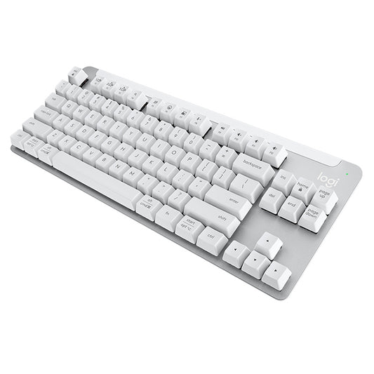 Logitech K855 Wireless Bluetooth Dual Mode Silent Mechanical Keyboard (White) by Logitech