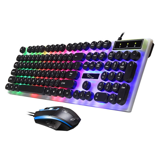 ZGB G21 Luminous Wired Keyboard + Mouse Set (Black) by Chasing Leopard