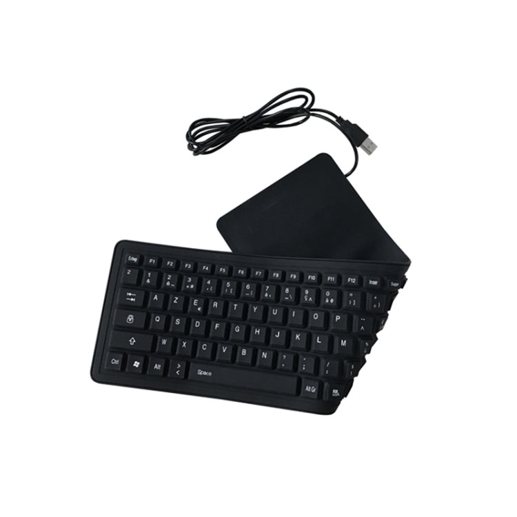 103 Key French USB Wired Silicone Waterproof Keyboard Desktop Notebook Keyboard, Cable Length: 1.5m - Wired Keyboard by buy2fix | Online Shopping UK | buy2fix